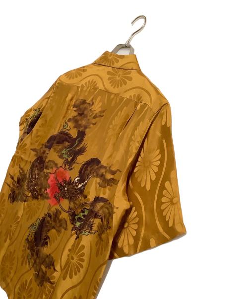 NIPOALOHA（二ポアロハ）NIPOALOHA (二ポアロハ) アロハシャツ SUPER BEAVER 渋谷龍太 龍図 ブラウン サイズ:3の古着・服飾アイテム