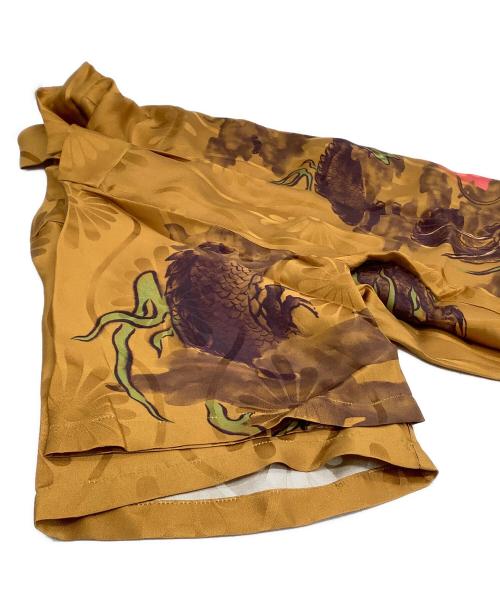 NIPOALOHA（二ポアロハ）NIPOALOHA (二ポアロハ) アロハシャツ SUPER BEAVER 渋谷龍太 龍図 ブラウン サイズ:3の古着・服飾アイテム