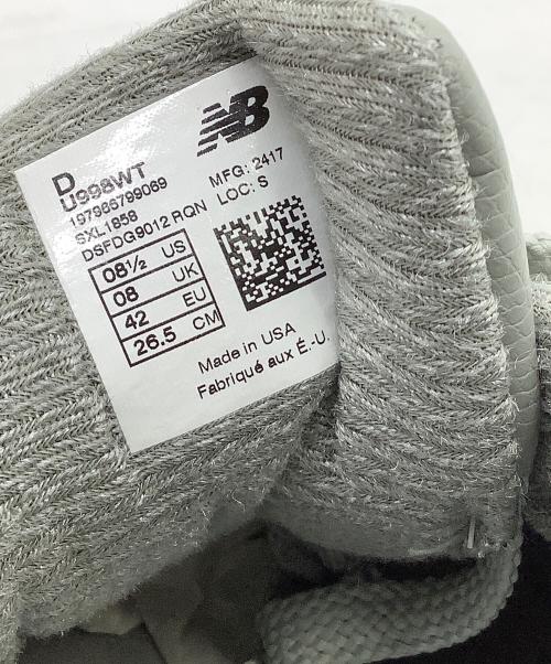 NEW BALANCE（ニューバランス）NEW BALANCE (ニューバランス) WTAPS (ダブルタップス) ローカットスニーカー グレー サイズ:26.5 未使用品の古着・服飾アイテム