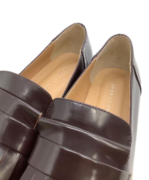 MODE ET JACOMO（モード・エ・ジャコモ）MODE ET JACOMO (モード・エ・ジャコモ) フリンジローファー ブラウン サイズ:23の古着・服飾アイテム