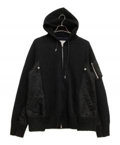 中古・古着通販】sacai (サカイ) Sponge Sweat x MA-1 Hoodie カーキ