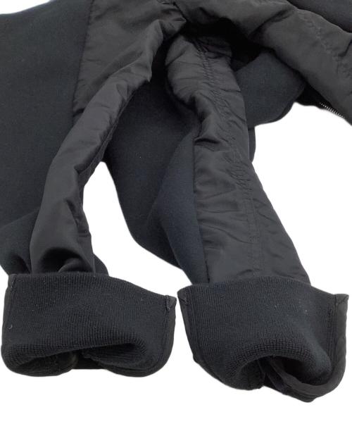 sacai（サカイ）sacai (サカイ) ジップパーカー　Sponge Sweat × Nylon Twill Hoodie ブラック サイズ:３の古着・服飾アイテム