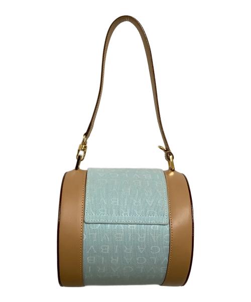 BVLGARI（ブルガリ）BVLGARI (ブルガリ) ワンショルダーバッグ B zero 1 bag detachable スカイブルー×ブラウンの古着・服飾アイテム