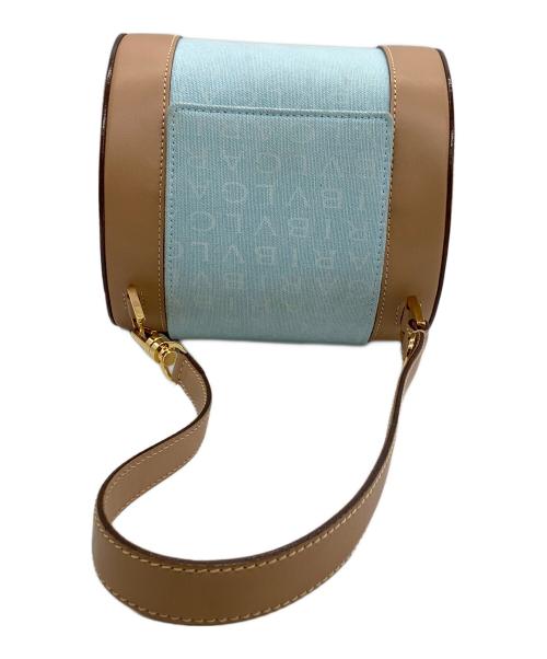 BVLGARI（ブルガリ）BVLGARI (ブルガリ) ワンショルダーバッグ B zero 1 bag detachable スカイブルー×ブラウンの古着・服飾アイテム