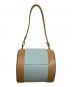BVLGARI (ブルガリ) ワンショルダーバッグ B zero 1 bag detachable スカイブルー×ブラウン：25000円