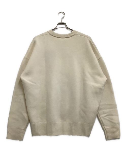 AMI Alexandre Mattiussi（アミアレクサンドルマテュッシ）AMI Alexandre Mattiussi (アミアレクサンドルマテュッシ) ウールニット アイボリー サイズ:不明の古着・服飾アイテム