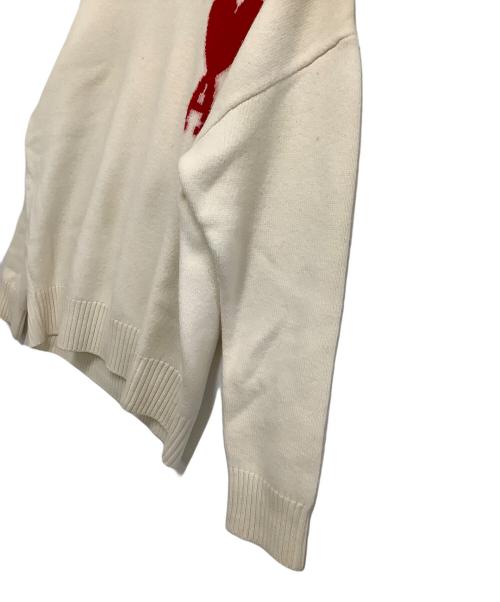 AMI Alexandre Mattiussi（アミアレクサンドルマテュッシ）AMI Alexandre Mattiussi (アミアレクサンドルマテュッシ) ウールニット アイボリー サイズ:不明の古着・服飾アイテム