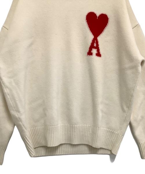 AMI Alexandre Mattiussi（アミアレクサンドルマテュッシ）AMI Alexandre Mattiussi (アミアレクサンドルマテュッシ) ウールニット アイボリー サイズ:不明の古着・服飾アイテム