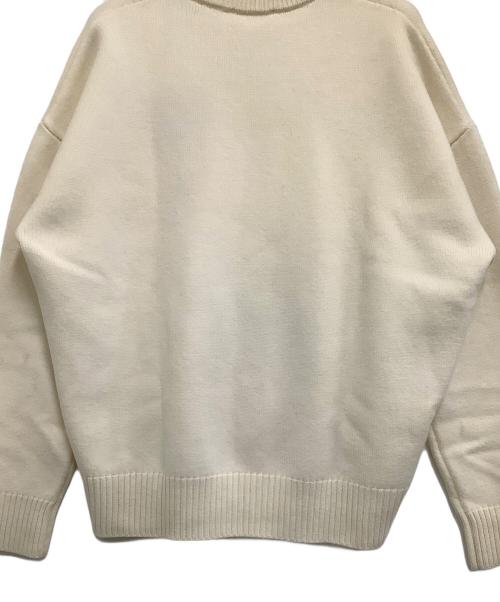 AMI Alexandre Mattiussi（アミアレクサンドルマテュッシ）AMI Alexandre Mattiussi (アミアレクサンドルマテュッシ) ウールニット アイボリー サイズ:不明の古着・服飾アイテム