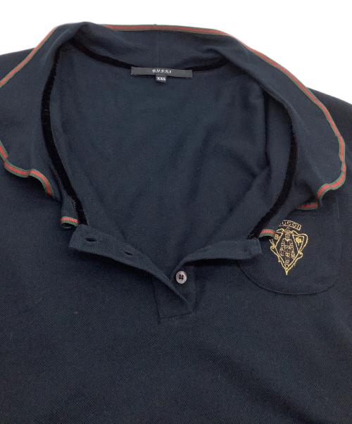 GUCCI（グッチ）GUCCI (グッチ) ポロシャツ ネイビー サイズ:XXSの古着・服飾アイテム