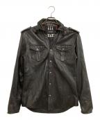 BURBERRY BLACK LABELバーバリーブラックレーベル）の古着「ラムレザージャケット」｜ブラック