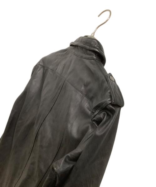 BURBERRY BLACK LABEL（バーバリーブラックレーベル）BURBERRY BLACK LABEL (バーバリーブラックレーベル) ラムレザージャケット ブラック サイズ:Mの古着・服飾アイテム