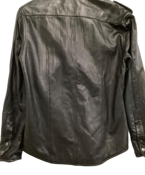 BURBERRY BLACK LABEL（バーバリーブラックレーベル）BURBERRY BLACK LABEL (バーバリーブラックレーベル) ラムレザージャケット ブラック サイズ:Mの古着・服飾アイテム