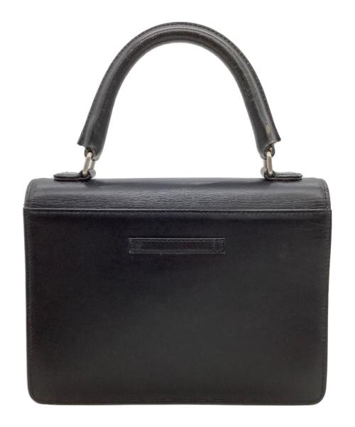 Jean Paul GAULTIER（ジャンポールゴルチェ）Jean Paul GAULTIER (ジャンポールゴルチェ) メタルプレートハンドバッグ ブラック×シルバーの古着・服飾アイテム