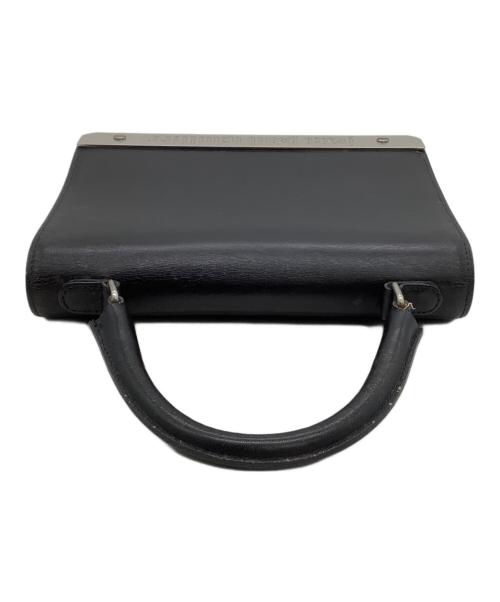 Jean Paul GAULTIER（ジャンポールゴルチェ）Jean Paul GAULTIER (ジャンポールゴルチェ) メタルプレートハンドバッグ ブラック×シルバーの古着・服飾アイテム