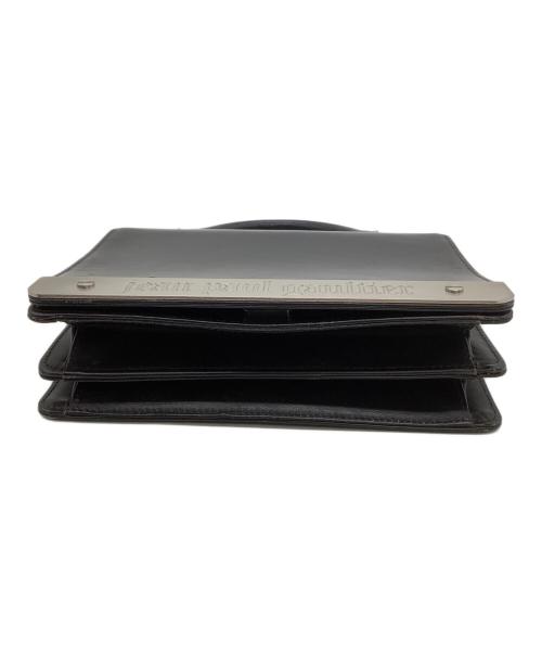 Jean Paul GAULTIER（ジャンポールゴルチェ）Jean Paul GAULTIER (ジャンポールゴルチェ) メタルプレートハンドバッグ ブラック×シルバーの古着・服飾アイテム