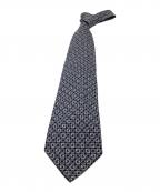 GUCCIグッチ）の古着「ネクタイ 総柄」｜ネイビー×ホワイト