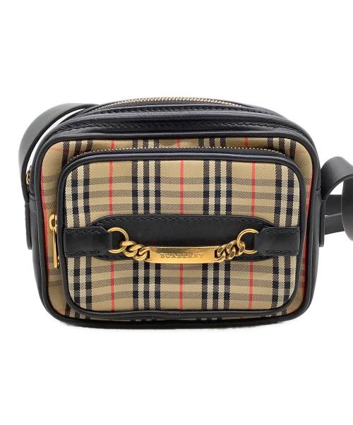 BURBERRY（バーバリー）BURBERRY (バーバリー) ショルダーバッグ ベージュ×ブラックの古着・服飾アイテム