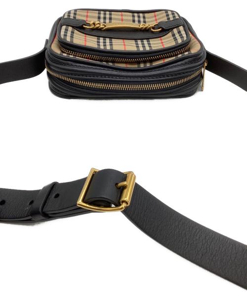 BURBERRY（バーバリー）BURBERRY (バーバリー) ショルダーバッグ ベージュ×ブラックの古着・服飾アイテム