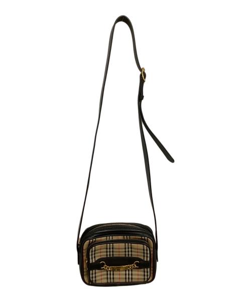 BURBERRY（バーバリー）BURBERRY (バーバリー) ショルダーバッグ ベージュ×ブラックの古着・服飾アイテム