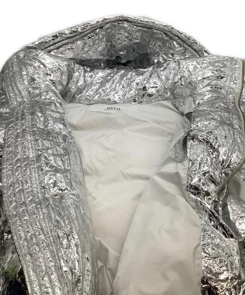 AMI Alexandre Mattiussi（アミアレクサンドルマテュッシ）AMI Alexandre Mattiussi (アミアレクサンドルマテュッシ) フーデッドベスト シワ加工 シルバー サイズ:Mの古着・服飾アイテム