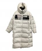 DESCENTEデサント）の古着「ダウンコート 複数刺繍ロゴ付き」｜ホワイト