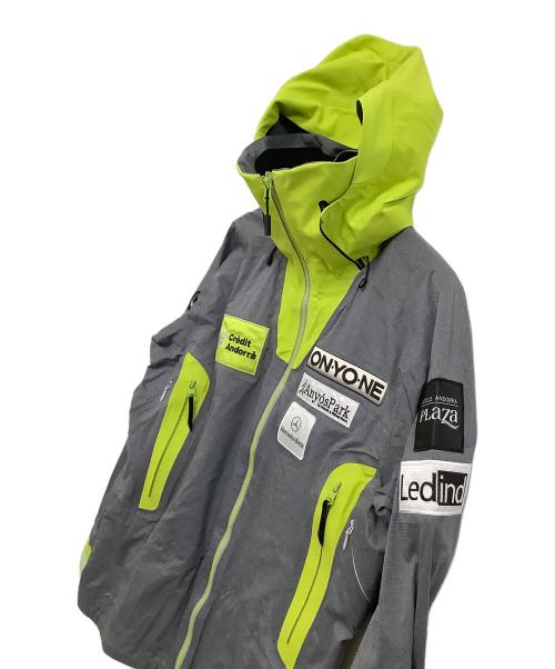 ONYONE（オンヨネ）ONYONE (オンヨネ) ANDORRA SHELL JACKET グレー×イエローの古着・服飾アイテム