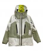 DESCENTEデサント）の古着「シェルジャケット/スキーウェア」｜ベージュ×グレー