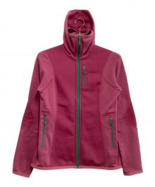 Patagonia（パタゴニア）の古着「ジップパーカー ピトン ハイブリッドフーディ」｜ピンク