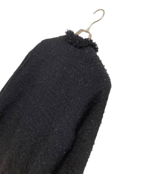 UNITED ARROWS（ユナイテッドアローズ）UNITED ARROWS (ユナイテッドアローズ) ジャケット ファンシーツイードノーカラージャケット ブラック サイズ:38の古着・服飾アイテム