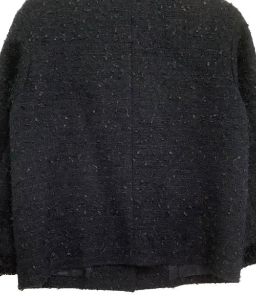UNITED ARROWS（ユナイテッドアローズ）UNITED ARROWS (ユナイテッドアローズ) ジャケット ファンシーツイードノーカラージャケット ブラック サイズ:38の古着・服飾アイテム