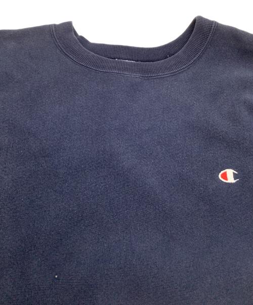 Champion REVERSE WEAVE（チャンピオン リバース ウィーブ）Champion REVERSE WEAVE (チャンピオン リバース ウィーブ) クルーネックスウェット　90s-00s  ネイビー サイズ:XLの古着・服飾アイテム