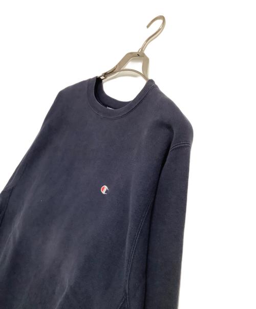 Champion REVERSE WEAVE（チャンピオン リバース ウィーブ）Champion REVERSE WEAVE (チャンピオン リバース ウィーブ) クルーネックスウェット　90s-00s  ネイビー サイズ:XLの古着・服飾アイテム