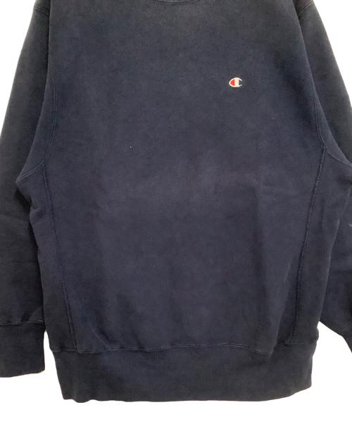 Champion REVERSE WEAVE（チャンピオン リバース ウィーブ）Champion REVERSE WEAVE (チャンピオン リバース ウィーブ) クルーネックスウェット　90s-00s  ネイビー サイズ:XLの古着・服飾アイテム