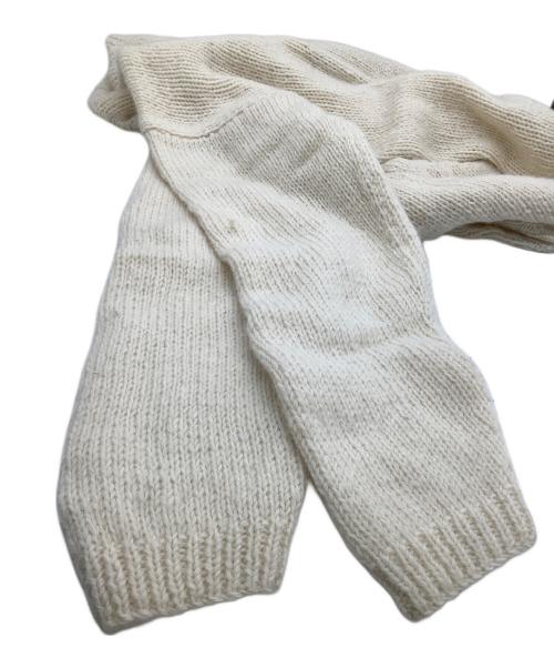 Mcmachan Woolen（マクマーンウーレン）Mcmachan Woolen (マクマーンウーレン) ニット アイボリー×ブラウン サイズ:表記なしの古着・服飾アイテム