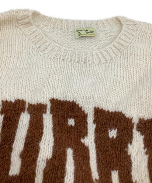 Mcmachan Woolen（マクマーンウーレン）Mcmachan Woolen (マクマーンウーレン) ニット アイボリー×ブラウン サイズ:表記なしの古着・服飾アイテム