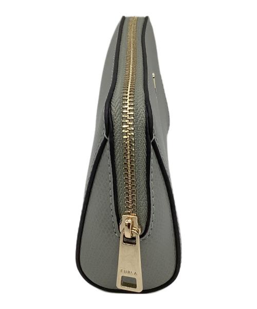 FURLA（フルラ）FURLA (フルラ) コスメポーチ　カメリア グレーの古着・服飾アイテム