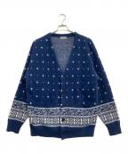 nestwellネストウェル）の古着「バンダナカーディガン」｜ブルー