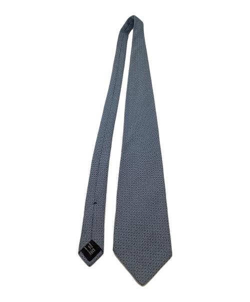 GUCCI（グッチ）GUCCI (グッチ) シルクネクタイ ブラック×スカイブルー サイズ:不明の古着・服飾アイテム