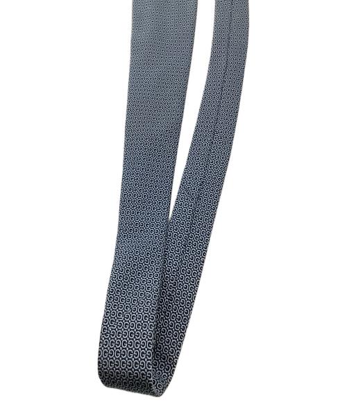 GUCCI（グッチ）GUCCI (グッチ) シルクネクタイ ブラック×スカイブルー サイズ:不明の古着・服飾アイテム