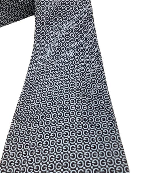 GUCCI（グッチ）GUCCI (グッチ) シルクネクタイ ブラック×スカイブルー サイズ:不明の古着・服飾アイテム