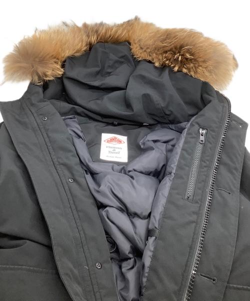 DANTON（ダントン）DANTON (ダントン) ファー付きダウンジャケット ブラック サイズ:38の古着・服飾アイテム