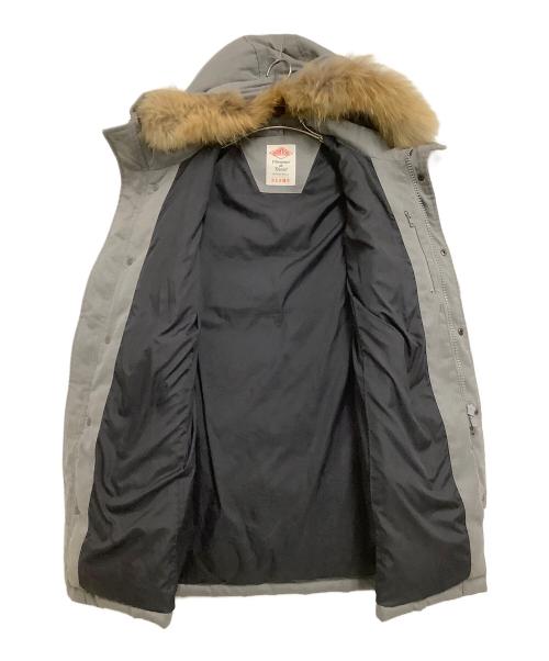 DANTON（ダントン）DANTON (ダントン) BEAMS (ビームス) ファー付きロングダウンジャケット グレー サイズ:36の古着・服飾アイテム