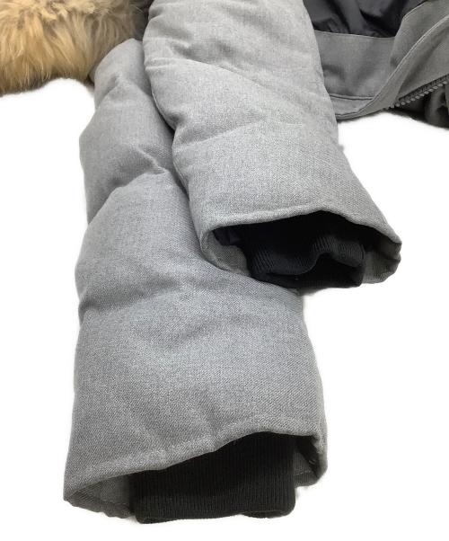 DANTON（ダントン）DANTON (ダントン) BEAMS (ビームス) ファー付きロングダウンジャケット グレー サイズ:36の古着・服飾アイテム
