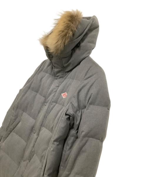 DANTON（ダントン）DANTON (ダントン) BEAMS (ビームス) ファー付きロングダウンジャケット グレー サイズ:36の古着・服飾アイテム