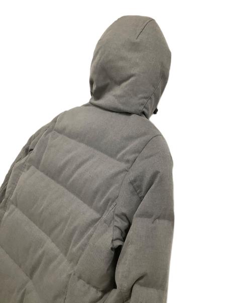 DANTON（ダントン）DANTON (ダントン) BEAMS (ビームス) ファー付きロングダウンジャケット グレー サイズ:36の古着・服飾アイテム