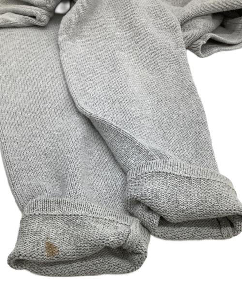 POLO RALPH LAUREN（ポロ・ラルフローレン）POLO RALPH LAUREN (ポロ・ラルフローレン) 刺繍ニット グレー サイズ:XLの古着・服飾アイテム