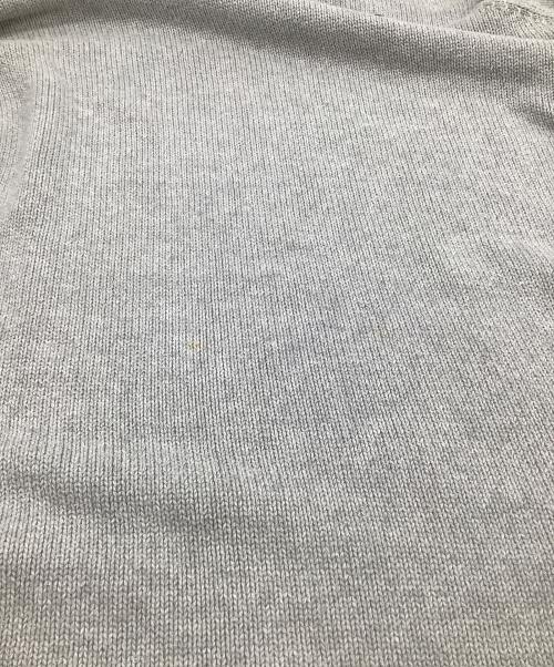 POLO RALPH LAUREN（ポロ・ラルフローレン）POLO RALPH LAUREN (ポロ・ラルフローレン) 刺繍ニット グレー サイズ:XLの古着・服飾アイテム