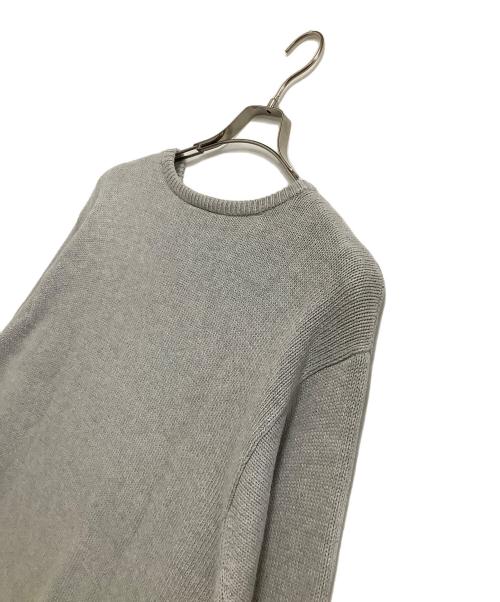 POLO RALPH LAUREN（ポロ・ラルフローレン）POLO RALPH LAUREN (ポロ・ラルフローレン) 刺繍ニット グレー サイズ:XLの古着・服飾アイテム