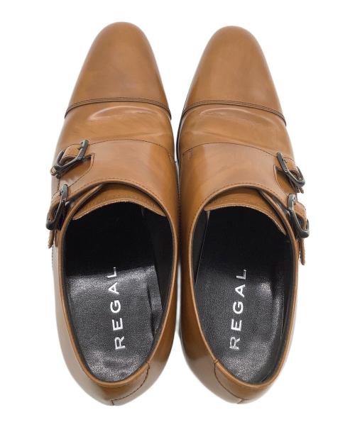 REGAL（リーガル）REGAL (リーガル) ダブルモンクストラップシューズ キャメル サイズ: 24 1/2の古着・服飾アイテム